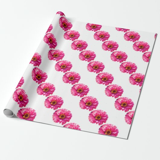 Pink Daisy Cadeaupapier (Uitgerold)