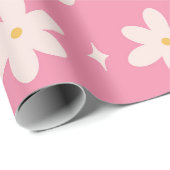 Pink Daisy Charm Cadeaupapier (Rol Hoek)