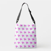 Pink Daisy Crossbody Tas (Achterkant)