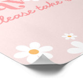 Pink Daisy Favors Poster (Hoek)