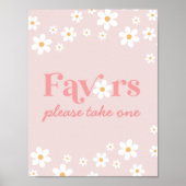 Pink Daisy Favors Poster (Voorkant)