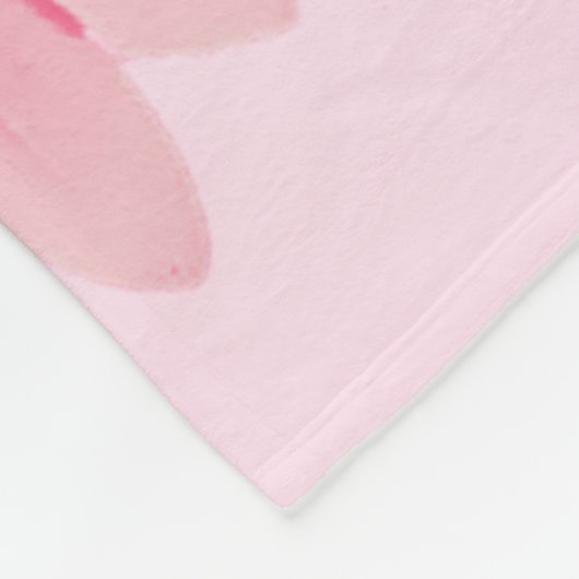 Pink Daisy Fleece Deken (Hoek)