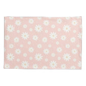 Pink Daisy Floral Kussensloop (Achterkant)