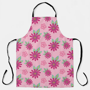 Pink daisy floral seamless patternart, beauty, blo schort