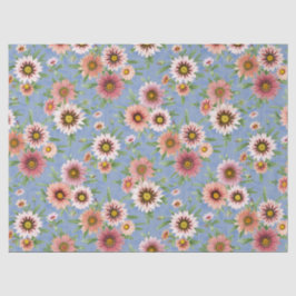 Pink Daisy Floral Tissuepapier