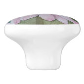 PINK DAISY FLOWER CERAMIC KNOB KERAMISCHE KNOP (Zijkant)
