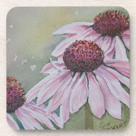 PINK DAISY FLOWER ONDERZETTERS (Voorkant)