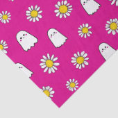 Pink Daisy Ghost Halloween Tissuepapier (Detail)