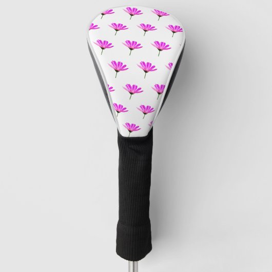 Pink Daisy Golfheadcover (Voorkant)