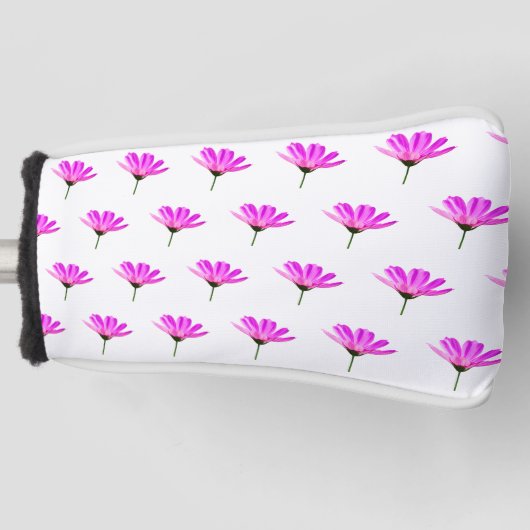Pink Daisy Golfheadcover (Voorkant)