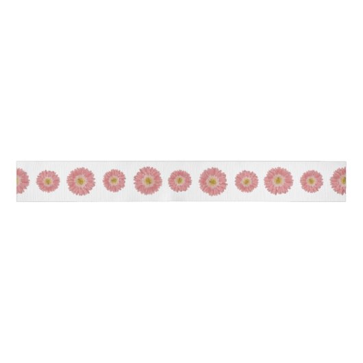 Pink Daisy Grosgrain Lint (Voorkant)