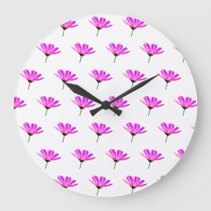 Pink Daisy Grote Klok