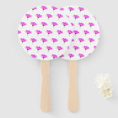 Pink Daisy Handwaaier (Voorkant en achterkant)