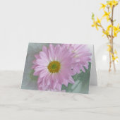 Pink Daisy Kaart (Gele Bloem)