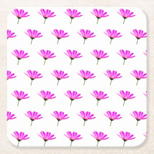 Pink Daisy Kartonnen Onderzetters