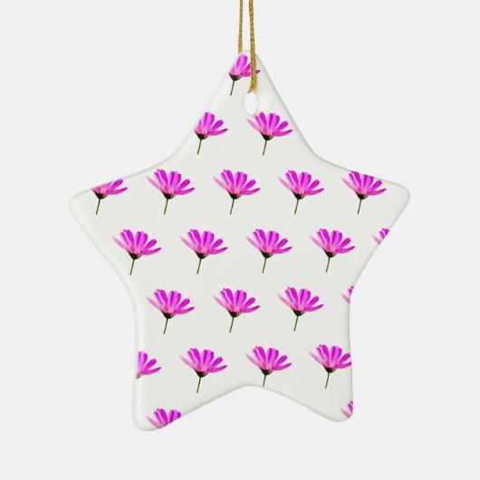 Pink Daisy Keramisch Ornament (Rechts)