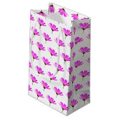 Pink Daisy Klein Cadeauzakje (Achterkant Gekanteld)