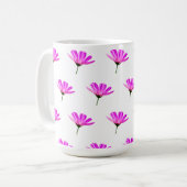 Pink Daisy Koffiemok (Voorkant links)