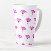 Pink Daisy Latte Mok (Rechterhoek)