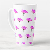 Pink Daisy Latte Mok (Linkerhoek)