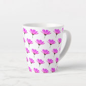 Pink Daisy Latte Mok (Rechterhoek)