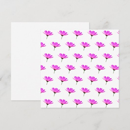 Pink Daisy Menu (Voorkant / Achterkant)