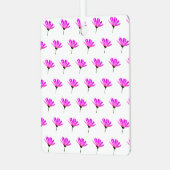 Pink Daisy Metalen Ornament (Voorkant links)