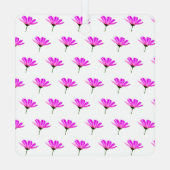 Pink Daisy Metalen Ornament (Achterkant)