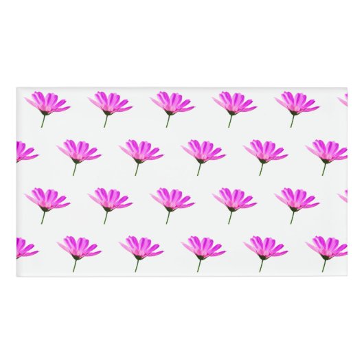 Pink Daisy Naambadge (Voorkant)