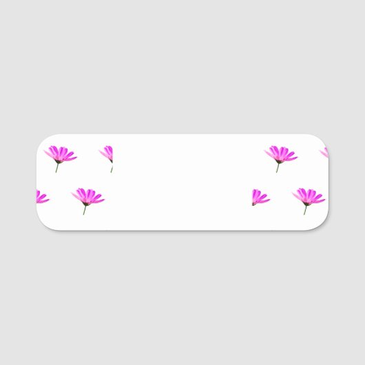 Pink Daisy Naamplaatje (Voorkant)