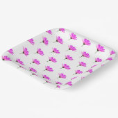Pink Daisy Papieren Bordje (Gebogen)