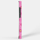 Pink daisy pattern  samsung galaxy hoesje (Rechterkant)