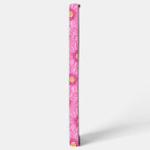 Pink daisy pattern  samsung galaxy hoesje (Linkerkant)