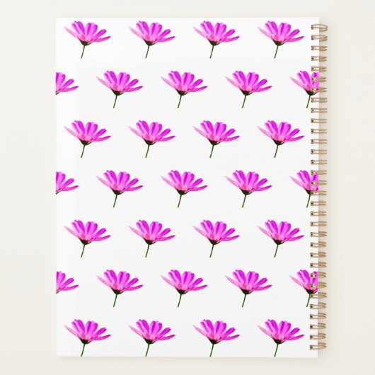 Pink Daisy Planner (Achterkant)