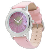 Pink Daisy Princess Horloge (Gekanteld)