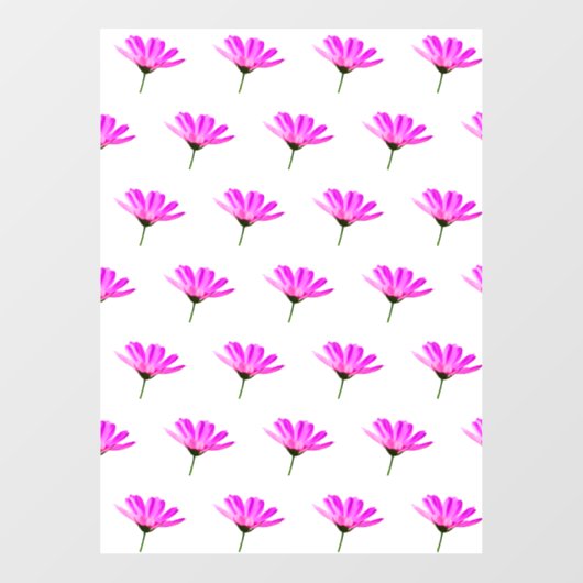 Pink Daisy Raamsticker (Vel)