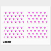 Pink Daisy Rechthoekige Sticker (Vel)
