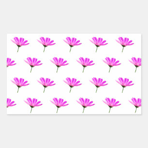 Pink Daisy Rechthoekige Sticker