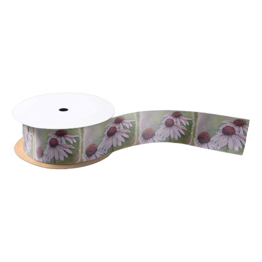 PINK DAISY RIBBON SATIJNEN LINT (Spoel)