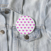 Pink Daisy Ronde Button 7,6 Cm (In situ)