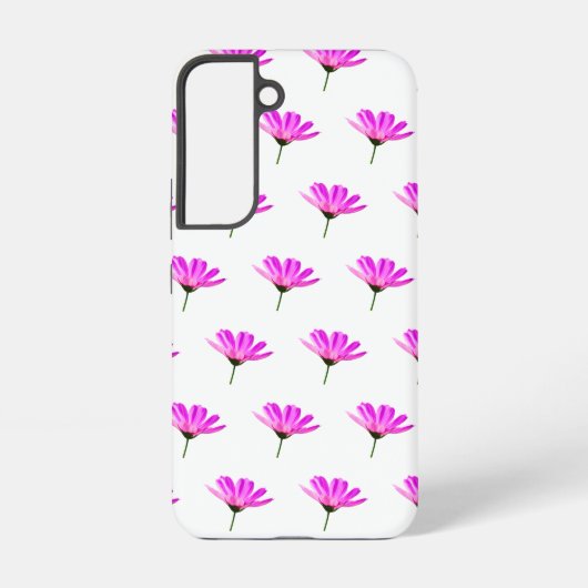 Pink Daisy Samsung Galaxy Hoesje (Achterkant)