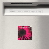 Pink Daisy Save the Date Magnet (Insitu (Vaatwasser))
