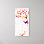 Pink Daisy Tree Canvas Afdruk (Voorkant)
