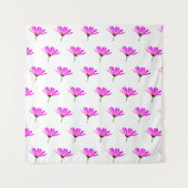 Pink Daisy Wandkleed (Voorkant (horizontaal))