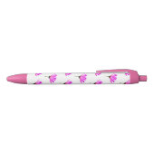 Pink Daisy Zwarte Inkt Pen (Bovenkant)
