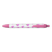 Pink Daisy Zwarte Inkt Pen (Achterkant)