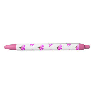Pink Daisy Zwarte Inkt Pen