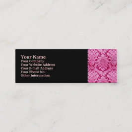 PINK DAMASK MINI VISITEKAARTJE