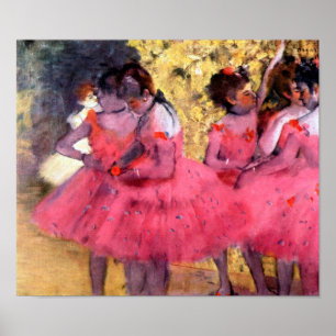 Pink Dancers, Edgar Degas Poster