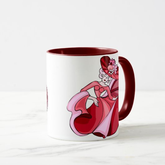 Pink Dancing Lady Mok (Voorkant rechts)